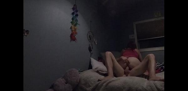  Milf riding the dick then getting fucked out till cum covered